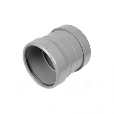 110mm Soil Pipe Double Socket Coupling - Light Grey