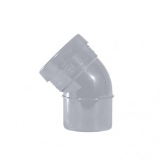 110mm 135° Soil Pipe Bend Single Socket - Light Grey