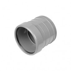 110mm Single Socket Coupling (Pushfit/Solvent) - Light Grey