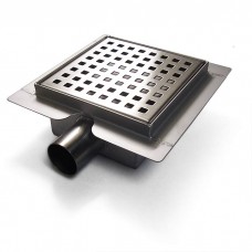 Square Stainless Steel Shower Drain Laser Cut Square Grate