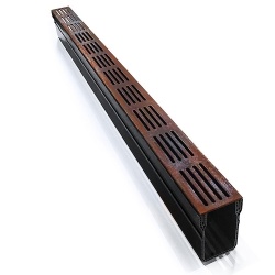 Threshold Drain x 1m Corten Steel Grate