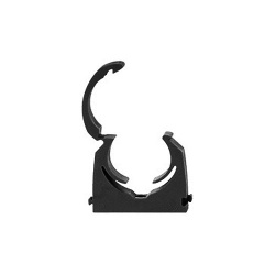 25mm Black MDPE Hinged Clip - Bag of 20