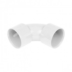 40mm White 92.5  Swept Bend