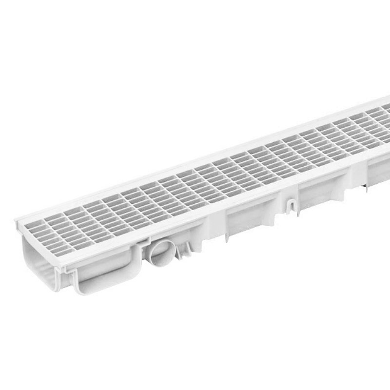 White Pegasus 49mm Deep Drainage Channel x 1m Plastics Express