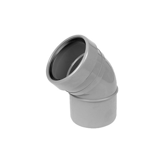 110mm 135° Single Socket Bend Plastics Express