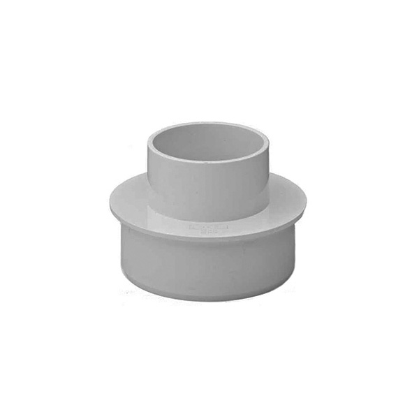 68mm Downpipe x 110mm Pipe Adaptor Light Grey Plastics Express