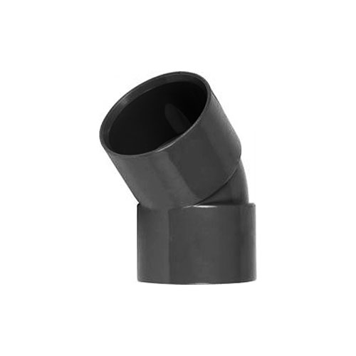 40mm Black 135° (45°) Obtuse Bend Plastics Express