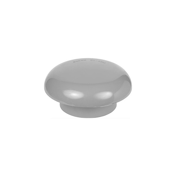 Mushroom Vent Cowl (Solvent Joint) Light Grey Plastics Express