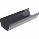114mm Square Profile Gutter x 3m - Anthracite Grey