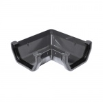 114mm Square Profile Gutter 90 Angle - Anthracite Grey