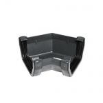 114mm Square Profile Gutter 135 Angle - Anthracite Grey