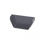 114mm Square Profile Gutter Internal Stop End - Anthracite Grey